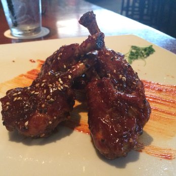 Seasons 52 - Spicy duck lollipop - New American Near Me - Orlando, Florida Seasons 52 - Spicy duck lollipop - New American Near Me - Orlando, Florida