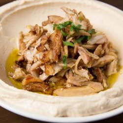 The Spinning Grill - Chicken Shawarma with hummus salad