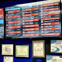 Menu board