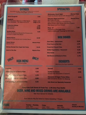 Menu photo 4 Shuckers Seafood & Italian Fare Saint Albans, WV
