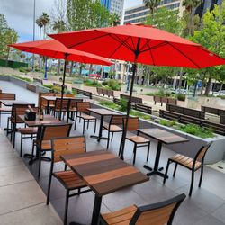Beach Hut Deli - Outdoor seating area on the Promenade.