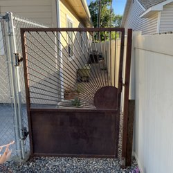 Flutterby Gardens Landscaping - Custom steel sun gate