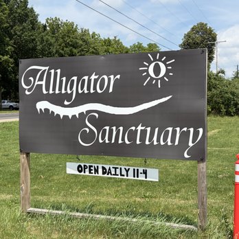 Alligator Sanctuary - Entrance Sign - Animal Shelters Near Me - Athens, Michigan