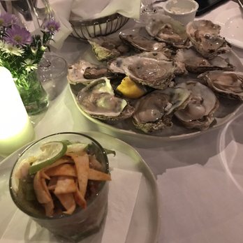 Undercurrent Restaurant - Poached Shrimp and roasted oysters - French Near Me - Greensboro, North Carolina