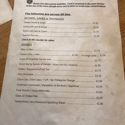 Gatehouse Cafe - Menu, pg 2
