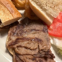 Davids Restaurant - The uneaten French dip sub. Terrible.