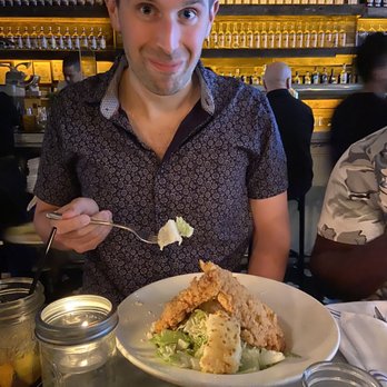 Jacob's Pickles - Buttermilk Fried Chicken Caesar Salad - Comfort Food Near Me - New York, New York Jacob's Pickles - Buttermilk Fried Chicken Caesar Salad - Comfort Food Near Me - New York, New York