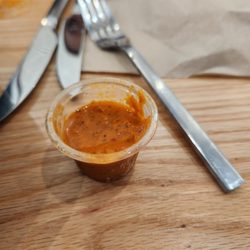 Naked Farmer - Tiny little bit of spicy sauce