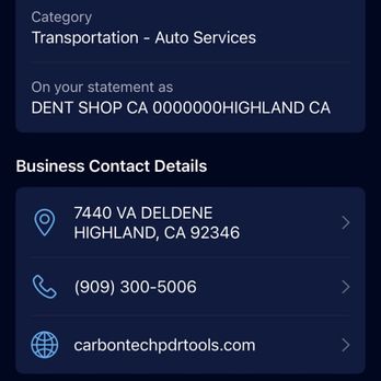 Dent Shop Redlands - Receipt as proof I was a customer - Mobile Dent Repair Near Me - Redlands, California Dent Shop Redlands - Receipt as proof I was a customer - Mobile Dent Repair Near Me - Redlands, California