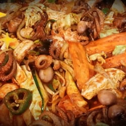 Funny Plus - Spicy baby octopus hot pot!