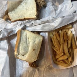 Brown Street Cafe - Two fish sandwiches and fries