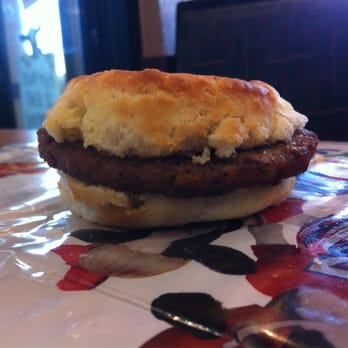 Chick-fil-A - Sausage biscuit sandwich - Fast Food Near Me - Castle Rock, Colorado Chick-fil-A - Sausage biscuit sandwich - Fast Food Near Me - Castle Rock, Colorado
