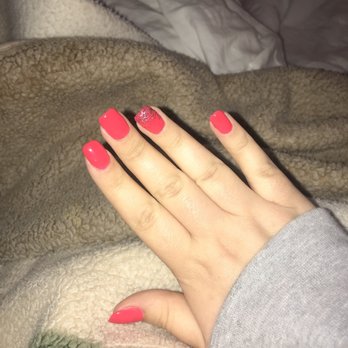 Lotus Nails - These were my nails the day I got them done. - Nail Salons Near Me - Gaithersburg, Maryland