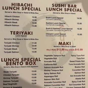Kumo - Their lunch menu. They have a HUGE menu. All look amazing!!! - Japanese Near Me - Buffalo, New York Kumo - Their lunch menu. They have a HUGE menu. All look amazing!!! - Japanese Near Me - Buffalo, New York