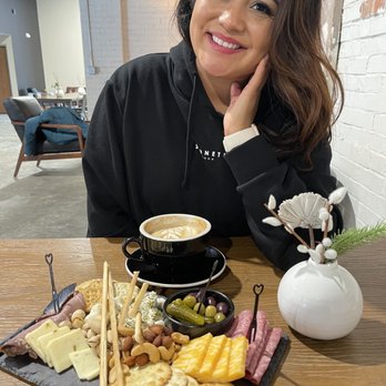 Precision Coffee Company - I ordered a Cappuccino and charcuterie board. Lovely atmosphere, very open, sweet customer service! - Cafes Near Me - Nevada, Missouri