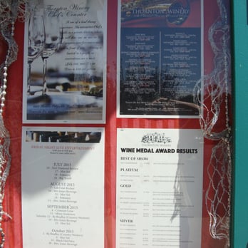 Thornton Winery - Winery special events and schedules - Wineries Near Me - Temecula, California