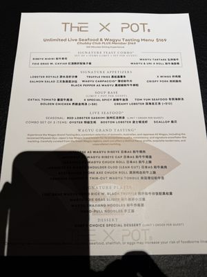 Menu photo 5 The X Pot Las Vegas, NV
