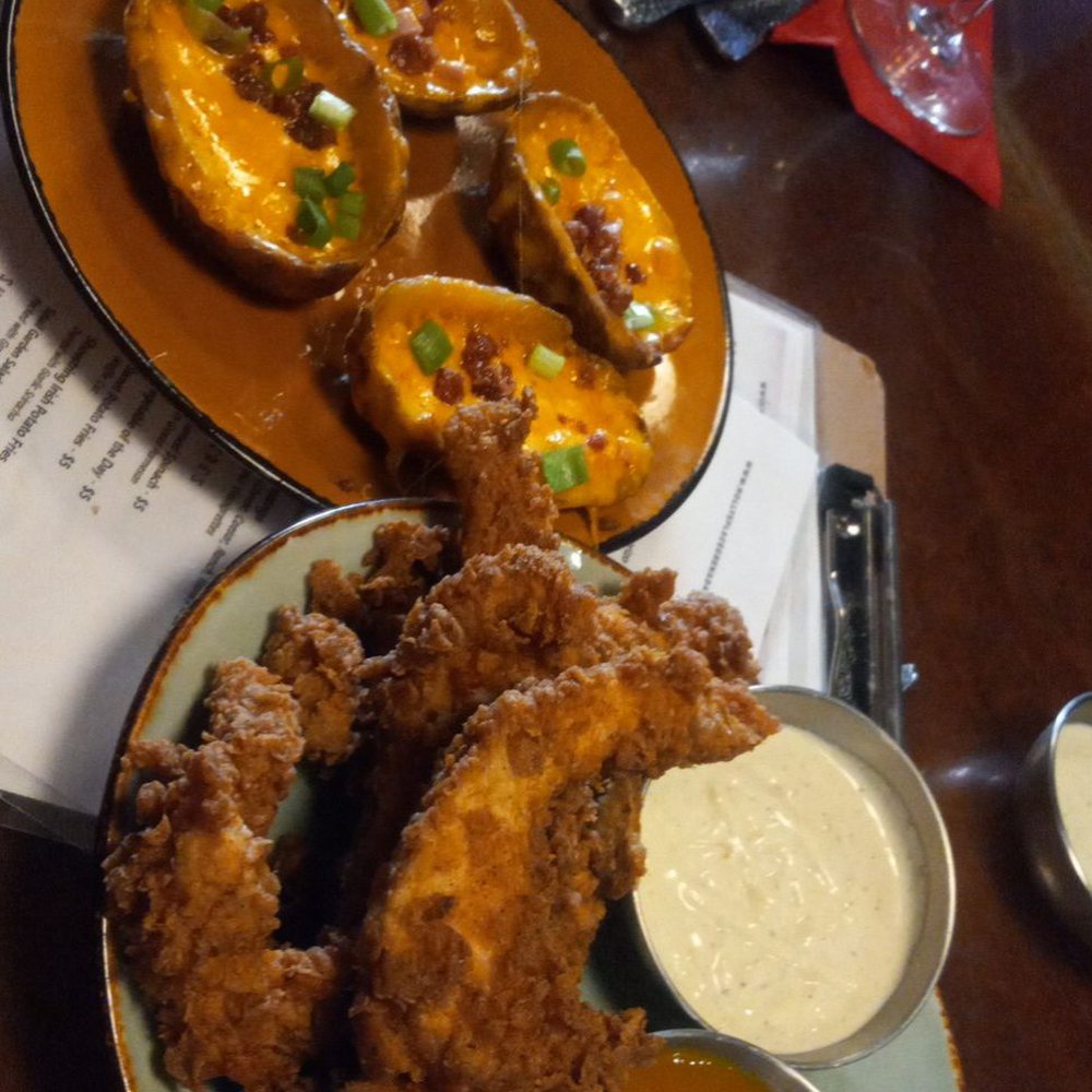 Potato Skins and Chicken Tenders Potato Skins and Chicken Tenders