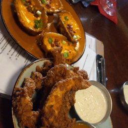 Potato Skins and Chicken Tenders Potato Skins and Chicken Tenders