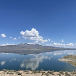 Walker Lake - Clouds reflecting on the lake on this beautiful day