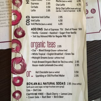 Beach Plum Kitchen - Coffee and tea menu - New American Near Me - Carlsbad, California