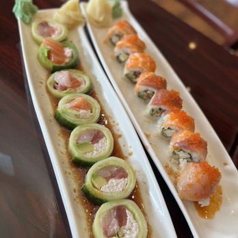 Ginza Sushi - Left- My Roll ; right- johnny roll - Sushi Bars Near Me - San Jose, California
