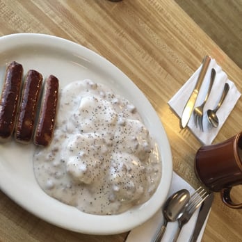 Red School Cafe - Biscuits and gravy with sausage side order - Breakfast & Brunch Near Me - Bristol, Wisconsin Red School Cafe - Biscuits and gravy with sausage side order - Breakfast & Brunch Near Me - Bristol, Wisconsin