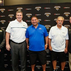 A1A Investigators - A1A Investigators, owner and private investigator Jim Wojnar, with Jacksonville Jaguar boss Tom Coughlin and coach Doug Marone.