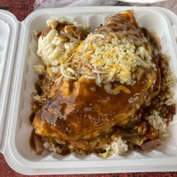 Cheese omelette Loco Moco. Superb. Cheese omelette Loco Moco. Superb.