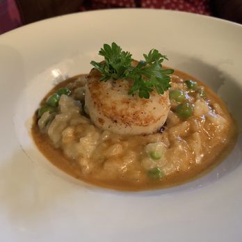 Le Monde - Scallop risotto (apparently it's the Friday special! Mm) - French Near Me - New York, New York
