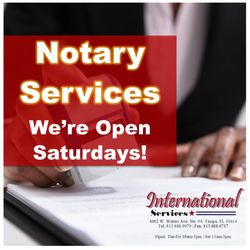International Services - Full notary services