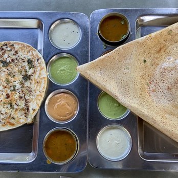Sri Ananda Bhavan - Onion Uthappam and Mysore Masala Dosa - Indian Near Me - Sunnyvale, California Sri Ananda Bhavan - Onion Uthappam and Mysore Masala Dosa - Indian Near Me - Sunnyvale, California