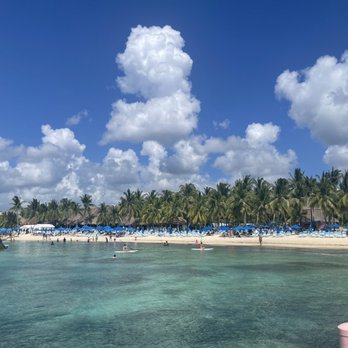 Paradise Beach - View of the beach from the pier - Mexican Near Me - Cozumel, ROO