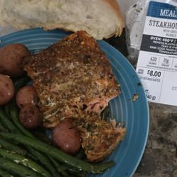 Must try the Steakhouse Salmon with green beans & potatoes, sooooo good