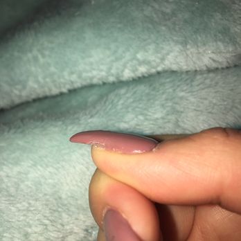 Coquitlam Nails - Not even a week in and the gel polish chipped off an acrylic nail. - Nail Salons Near Me - Coquitlam, British Columbia