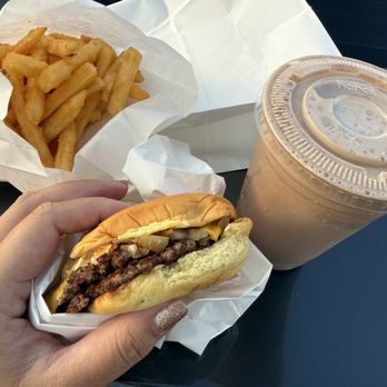 Fifty Burger - double, fries, and chocolate shake ... not worth a 40 minute wait - Burgers Near Me - Upland, California Fifty Burger - double, fries, and chocolate shake ... not worth a 40 minute wait - Burgers Near Me - Upland, California
