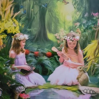 Curious Kids Photography - My beautiful granddaughters loved dressing up like fairies. The photo shoot was exciting. - Session Photography Near Me - Concord, California