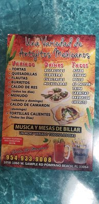Menu photo 2 Taco Loco Queretano Pompano Beach, FL