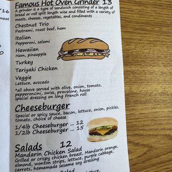Chestnut Cafe - Menu - Sandwiches Near Me - Kent, Washington