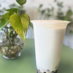 Royal Tea Boba & Sandwiches - Coconut with coffee jelly