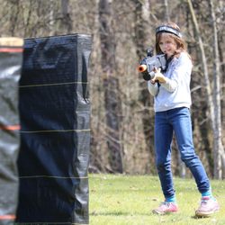 High Trek Laser Tag - Girl with target in site