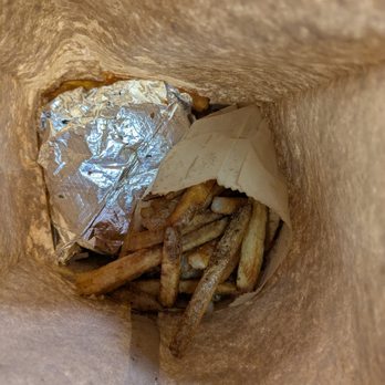 Five Guys - Fries are now served in bags instead of cups. - Burgers Near Me - New Brunswick, New Jersey Five Guys - Fries are now served in bags instead of cups. - Burgers Near Me - New Brunswick, New Jersey