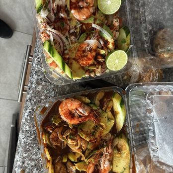 Marisco's Germán - Shrimp ceviche and agua chile negro - Seafood Near Me - Escondido, California