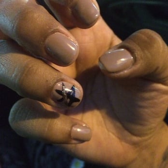 Nails Plus - Right hand, lines are too thick. - Nail Salons Near Me - Santa Ana, California