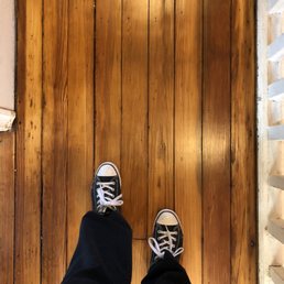 NOT REFINISHED BY THIS COMPANY! This company told us these floors were not worth refinishing & tried to up sell & scare us to get new floors