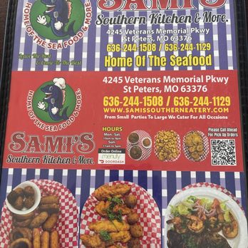 Sami's Southern Kitchen - Menu - Seafood Near Me - Saint Peters, Missouri Sami's Southern Kitchen - Menu - Seafood Near Me - Saint Peters, Missouri