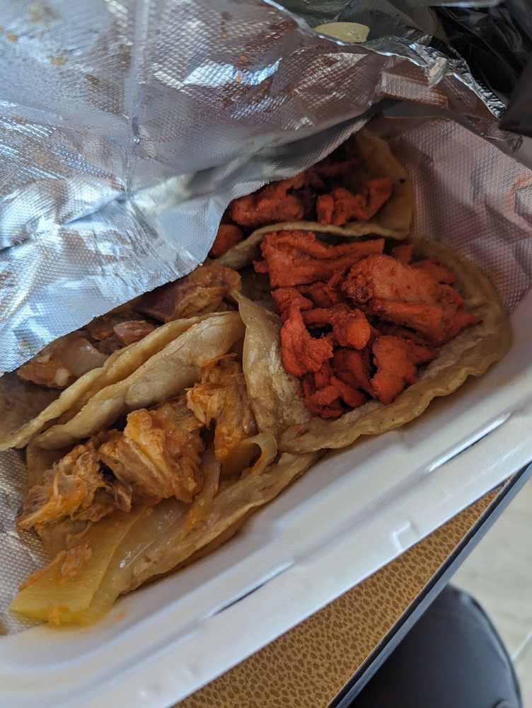 Food from Tacos El Regio