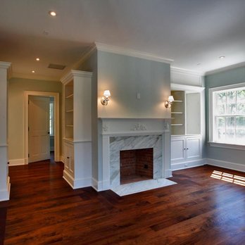 Superior Marble & Tile - Finished custom Marble fireplace at private residence in Greenwich - General Contractors Near Me - Norwalk, Connecticut