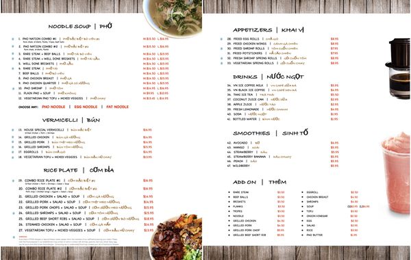 Menu photo 7 Pho Nation Newark, CA
