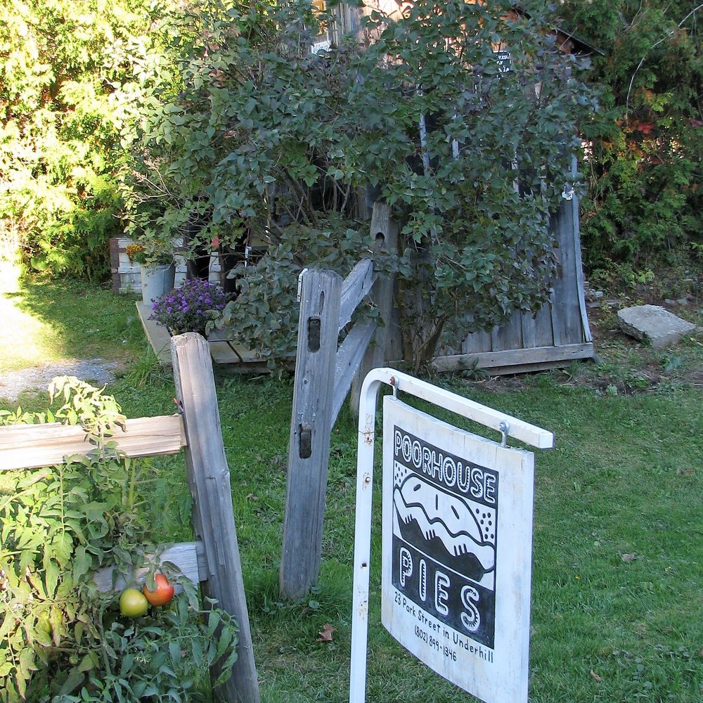 Poorhouse Pies - This would be the sign at the curb ... or where the curb ought to be! Park here. - Bakeries Near Me - Underhill, Vermont Poorhouse Pies - This would be the sign at the curb ... or where the curb ought to be! Park here. - Bakeries Near Me - Underhill, Vermont